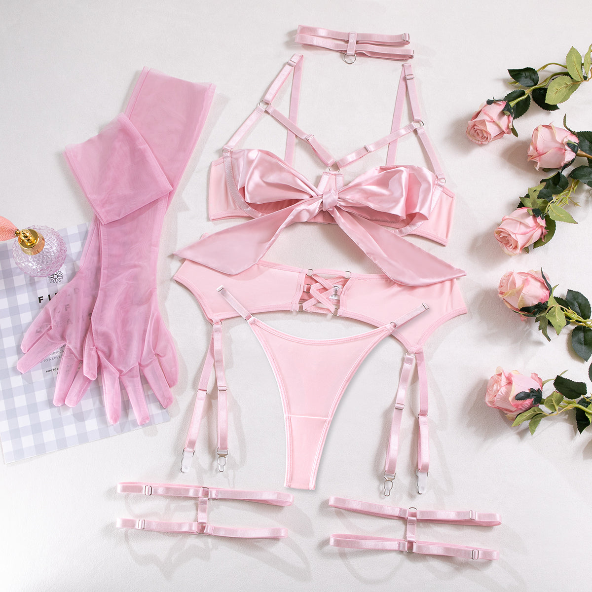 The Satin Blush Set