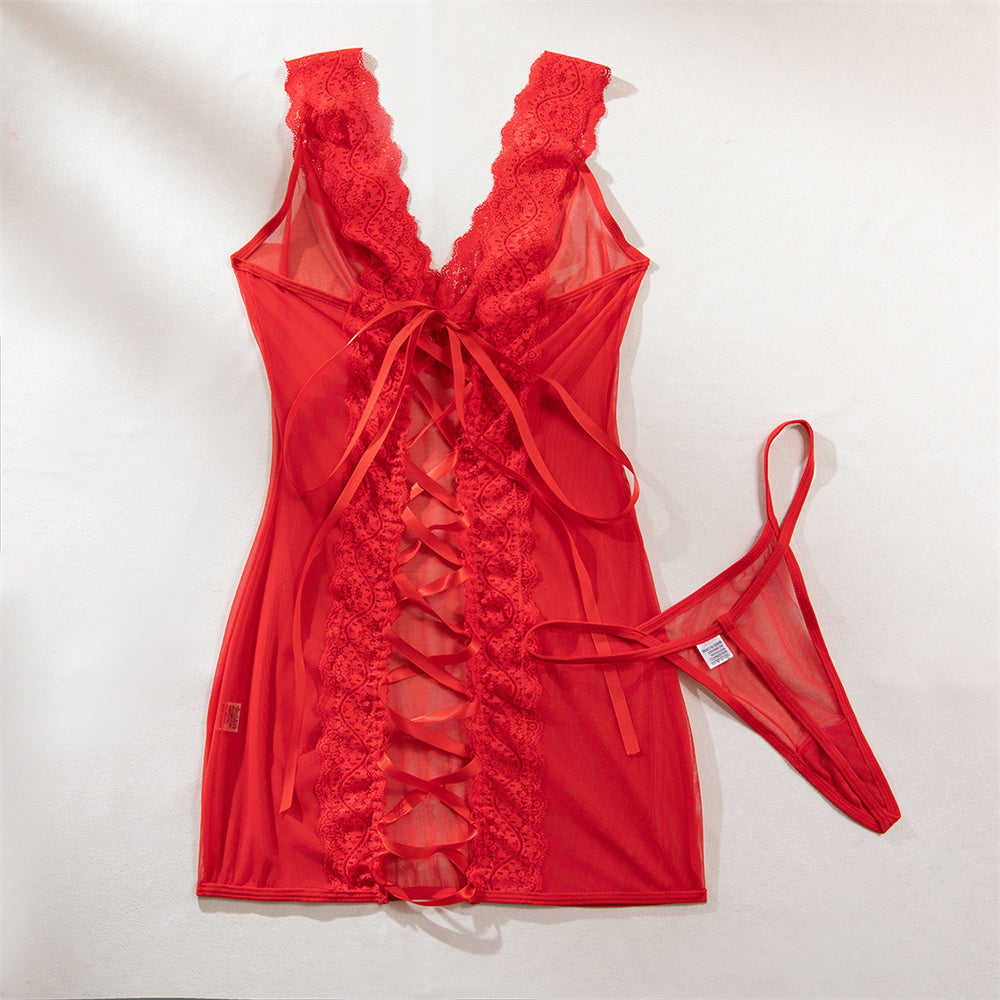 The Obsidian Night Lace Set